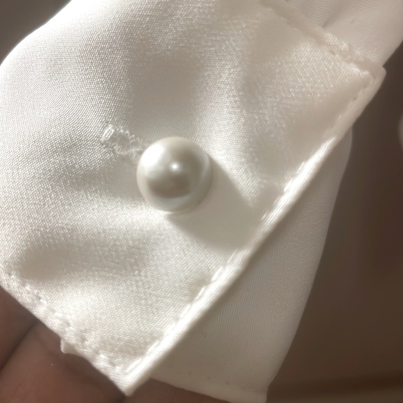 Classy Vintage White Laura Scott Blouse - Picture 4 of 7